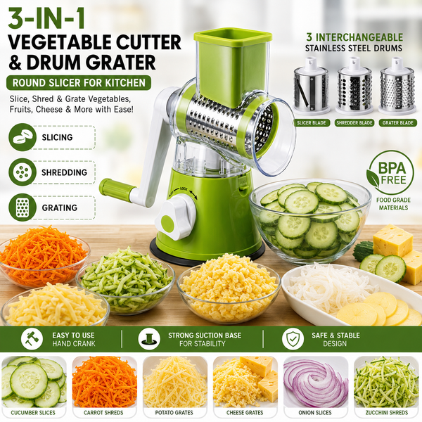 3 in 1 Multifunction Vegetable Cutter & Slicer