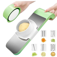 Multi Blade Vegetable Cutter & Slicer Kit 5-in-1 Kitchen Mandoline Slicer with Interchangeable Blades