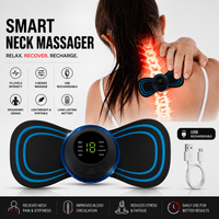 Smart Electric Muscle Stimulator & Neck Massager – 18 Levels, 6 Massage Modes, USB Rechargeable Pain Relief Device