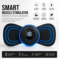 Smart Electric Muscle Stimulator & Neck Massager – 18 Levels, 6 Massage Modes, USB Rechargeable Pain Relief Device
