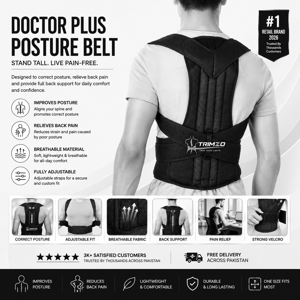 Adjustable Posture Corrector Back Support Belt – Breathable Mesh Shoulder & Spine Support Brace