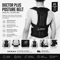 Adjustable Posture Corrector Back Support Belt – Breathable Mesh Shoulder & Spine Support Brace