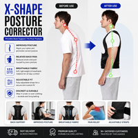 Adjustable Posture Corrector Back Support Belt – Breathable Mesh Shoulder & Spine Support Brace