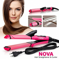 Nova Professional 2-in-1 Hair Curler and Straightener – Ceramic Coated