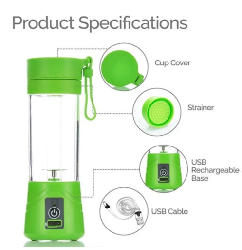 Portable Electric Juicer & Smoothie Maker 6-Blade Portable Travel Juicer Cup