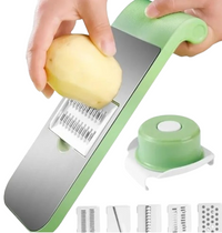 Multi Blade Vegetable Cutter & Slicer Kit 5-in-1 Kitchen Mandoline Slicer with Interchangeable Blades
