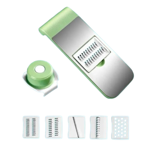 Multi Blade Vegetable Cutter & Slicer Kit 5-in-1 Kitchen Mandoline Slicer with Interchangeable Blades
