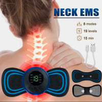 Smart Electric Muscle Stimulator & Neck Massager – 18 Levels, 6 Massage Modes, USB Rechargeable Pain Relief Device